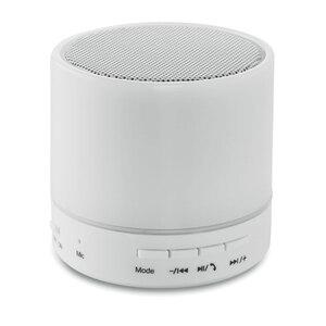 GiftRetail MO9062 - ROUND WHITE Speaker wireless con LED