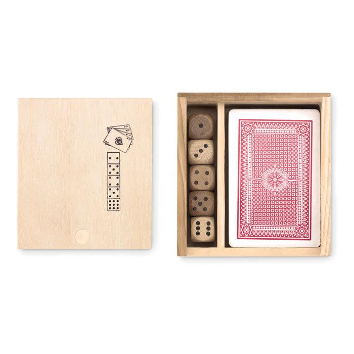 GiftRetail MO9187 - LAS VEGAS Set gioco carte e dadi