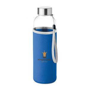 GiftRetail MO9358 - La bottiglia di vetro UTAH GLASS 500 ml Blu royal