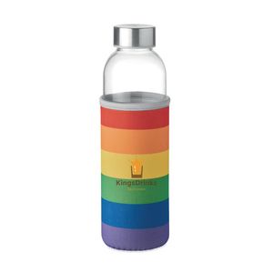 GiftRetail MO9358 - La bottiglia di vetro UTAH GLASS 500 ml Multicolore