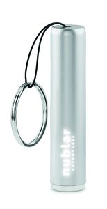 GiftRetail MO9469 - Torcia in plastica SANLIGHT Argento