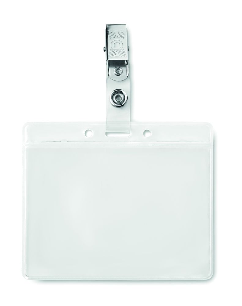 GiftRetail MO9642 - CLIPBADGE Porta badge in PVC
