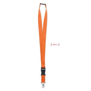 GiftRetail MO9661 - WIDE LANY Lanyard con gancio in metallo