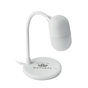GiftRetail MO9675 - CAPUSLA Lampada caricatore wireless Bianco