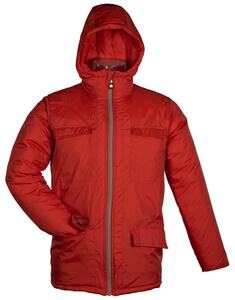 Barents ENERGY - JACKET UNISEX REVERSIBLE WITH HOOD AND CONTRASTED ZIPPER Rosso
