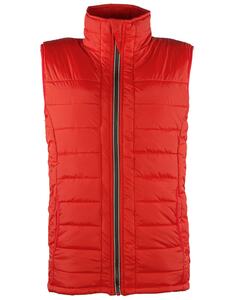 Barents MOOVE - BODYWARMER UNISEX REVERSIBLE WITH CONTRASTED ZIPPER Rosso
