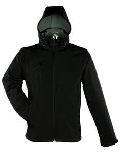 Mustaghata NISEKO - SOFTSHELL JACKET FOR MEN 3 LAYERS Nero