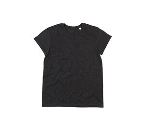 Mantis MT080 - T-shirt da uomo con maniche arrotolate Charcoal Grey Melange