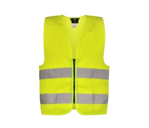 Korntex KX100 - Gilet di sicurezza per bambini con cerniera Yellow