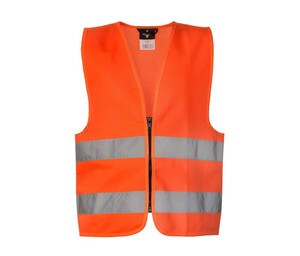 Korntex KX100 - Gilet di sicurezza per bambini con cerniera Arancio