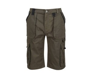 Regatta RGJ535 - Pantaloncini multitasche idrorepellente Khaki