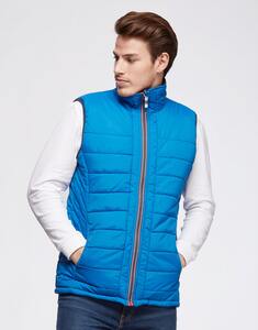 Barents MOOVE - BODYWARMER UNISEX REVERSIBLE WITH CONTRASTED ZIPPER Blu Navy/Royal