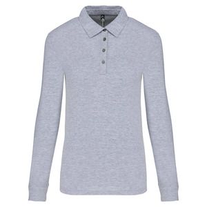 Kariban K265 - Polo jersey donna manica lunga Oxford Grey