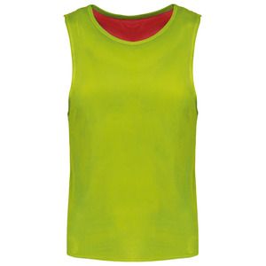 PROACT PA048 - Canotta bambino multisport double face Sporty Red / Fluorescent Green