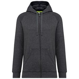 PROACT PA383 - Giacca con cappuccio e zip unisex Dark Grey Heather