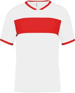 PROACT PA4001 - Maglietta bambino manica corta White / Sporty Red
