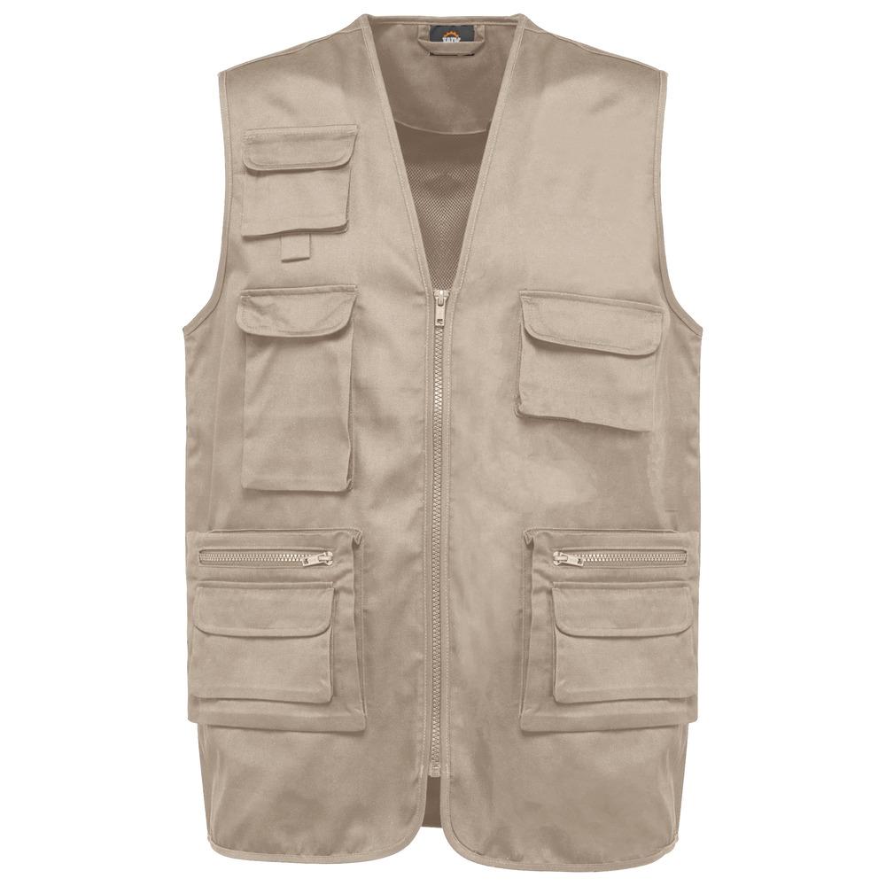 WK. Designed To Work WK609 - Gilet unisex in policotone multitasche foderato