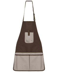 WK. Designed To Work WK840 - Grembiule unisex da giardinaggio impermeabile ecosostenibile Chocolate / Beige