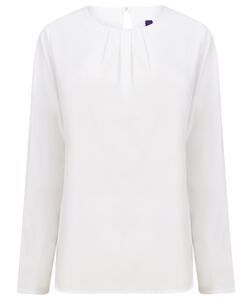 Henbury H598 - Blusa maniche lunghe White