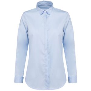 Kariban Premium PK507 - Camicia donna twill maniche lunghe Essential Light Blue