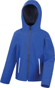 Result R224JY - Softshell bambino con cappuccio Royal Blue/ Navy