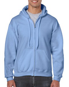 Gildan GIL18600 - Maglione con cappuccio zip pieno zip uomo Carolina Blue
