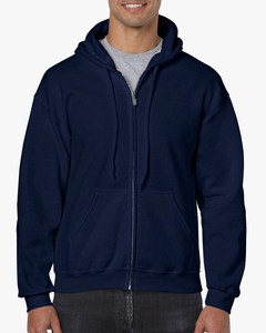 Gildan GIL18600 - Maglione con cappuccio zip pieno zip uomo