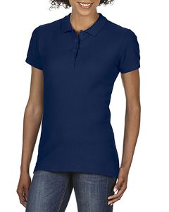 GILDAN GIL64800L - Polo Softstyle Double Pique SS for her Blu navy