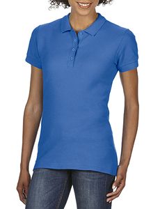GILDAN GIL64800L - Polo Softstyle Double Pique SS for her Blu royal