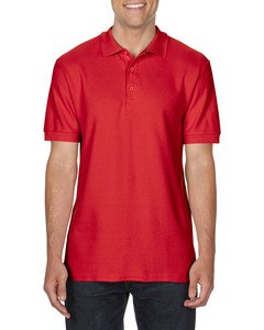 GILDAN GIL85800 - Polo Premium Cotton Double Pique SS for him Rosso