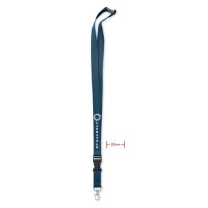 GiftRetail MO6708 - LANNYCOT Cordino cotone 20mm Blue
