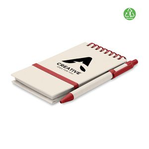 GiftRetail MO6837 - MITO SET Notebook A6 Rosso