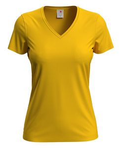 Stedman STE2700 - T-shirt classica da donna con scollo a V Sunflower Yellow