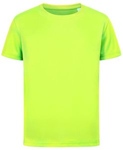 Stedman STE8170 - T-shirt interlock active-dry ss per bambini Cyber Yellow