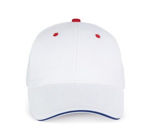 K-up KP011 - ORLANDO - CAPPELLINO UOMO White / Royal Blue / Red