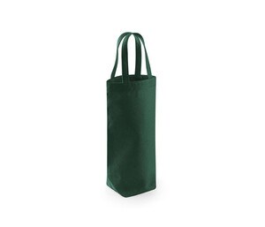 Westford mill WM620 - Borsa portabottiglie 100% cotone Verde bottiglia