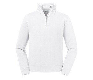 RUSSELL RU270M - Sweat col zippé Authentic White