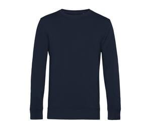 B&C BCU31B - Felpa girocollo bio Blu navy