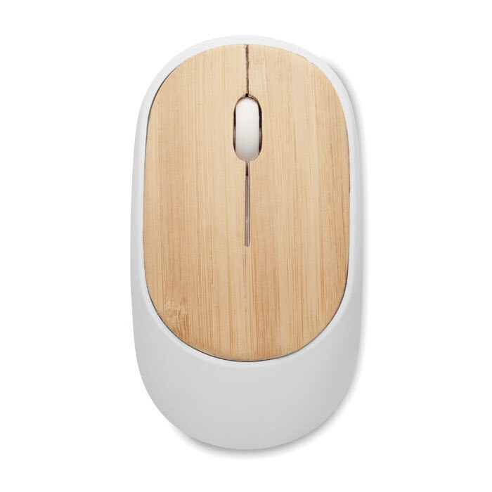 GiftRetail MO2085 - CURVY BAM Mouse senza fili in bambù