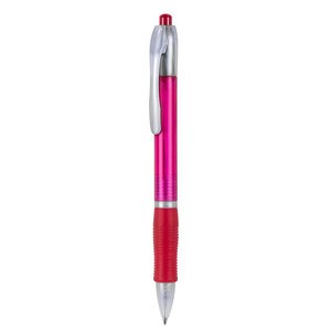 EgotierPro 23140 - Penna in plastica traslucida colori assortiti TRANSLUCENT Fucsia