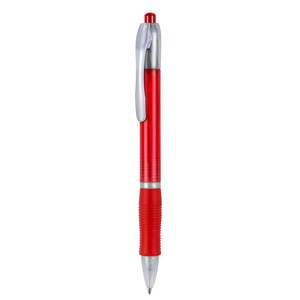 EgotierPro 23140 - Penna in plastica traslucida colori assortiti TRANSLUCENT Rosso