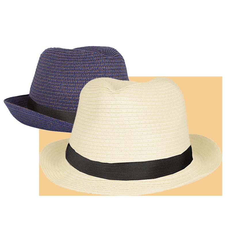 EgotierPro 29533 - Cappello di Paglia Flessibile Unica Taglia Colori Vari PANAMA