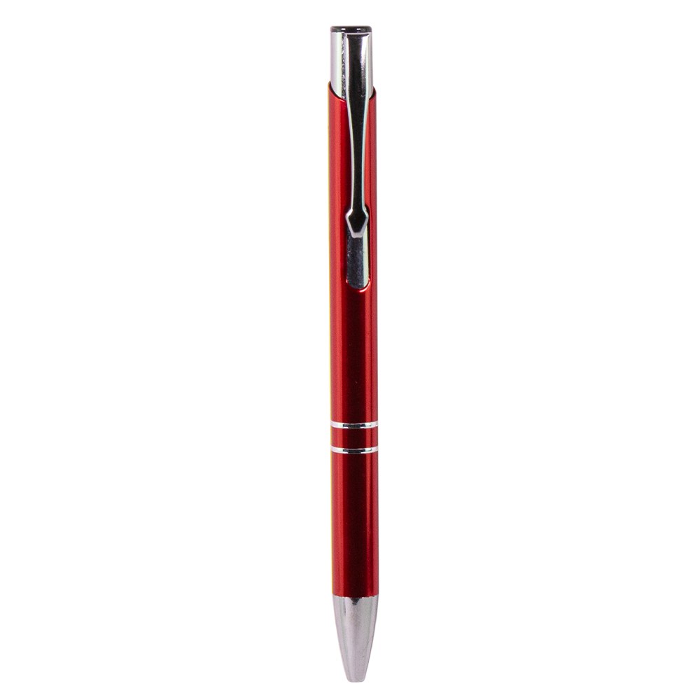 EgotierPro 29077RE - Penna in Alluminio Riciclato Colorata con Anelli STRIPE
