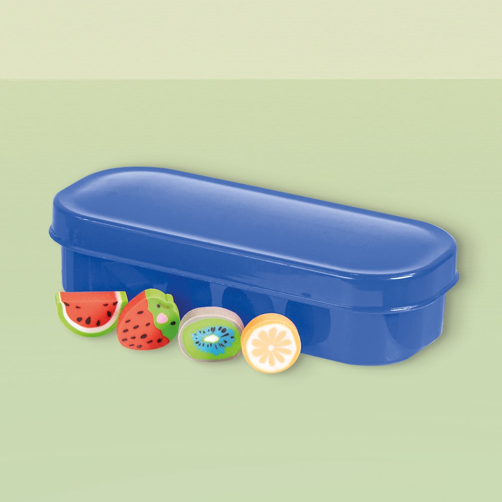 EgotierPro 38019 - Set Gomme 20 Pezzi Frutta, Scatola Plastica FRUITS