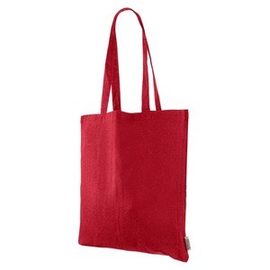 EgotierPro 50648 - Borsa in Cotone Riciclato 100% Manico Lungo TELL