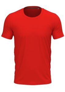 Stedman STE9600 - T-shirt con girocollo da uomo CLIVE Scarlet Red