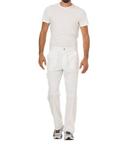 Cherokee CHWWE140 - Pantaloni cargo uomo con patta White