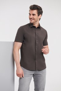 Russell Collection RU947M - Camicia Stretch attillata maniche corte