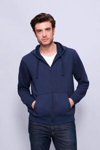 SOLS 03105 - Spike Men Felpa Uomo Full Zip Con Cappuccio