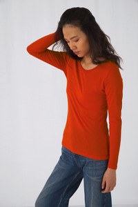 B&C CGTW071 - T-shirt a maniche lunghe organica Inspire da donna